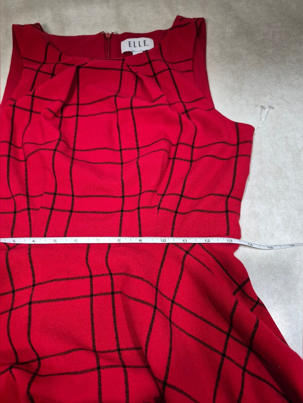 Elle Red & Black Dress - Picture 7 of 12